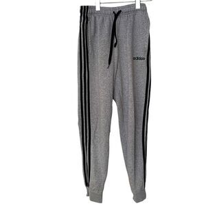 Adidas 3-Stripe Tapered Jogger Track Pants in Grey - Men’s Small